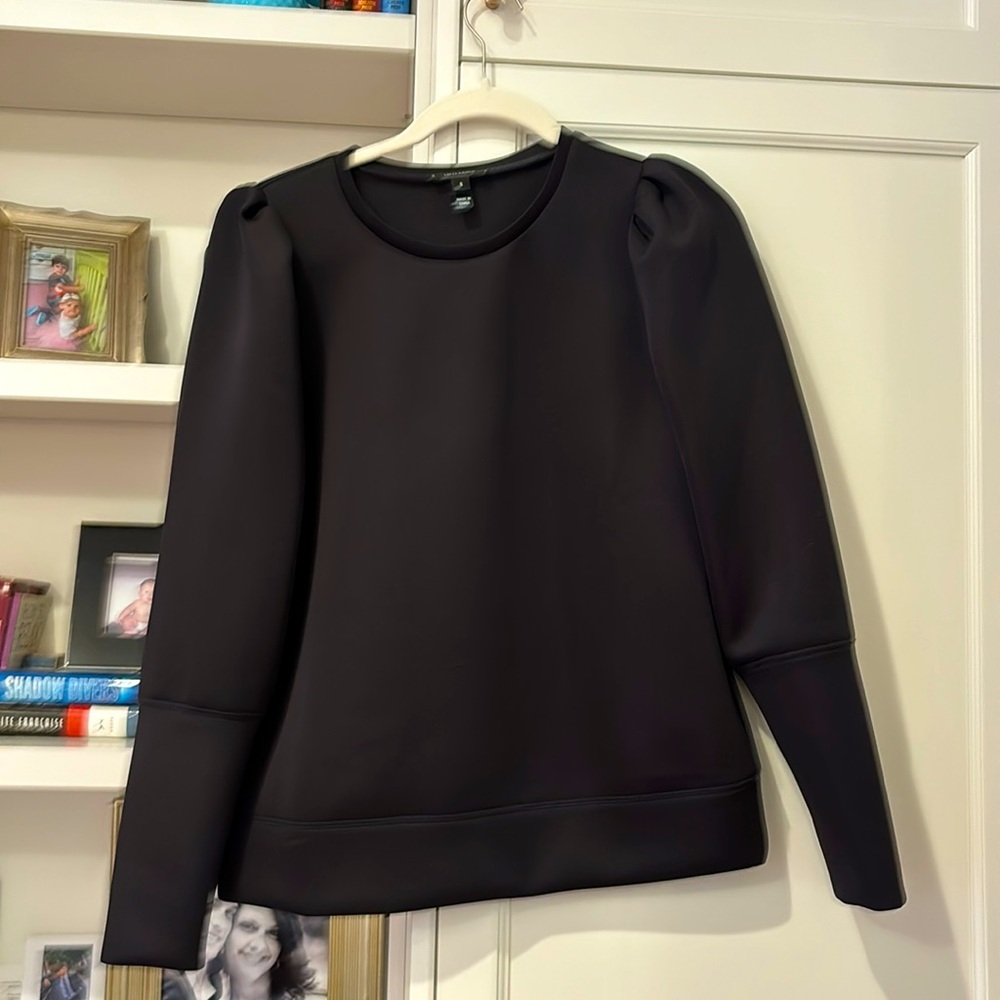 Worn once Neoprene Black Sweatshirt Stella & Dot